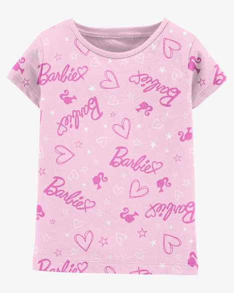 toddler girl barbie tee