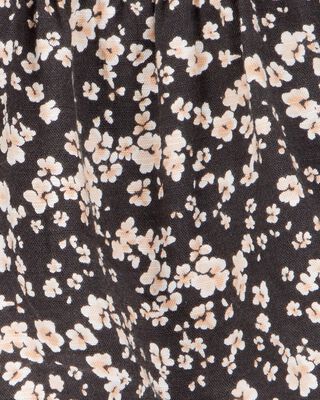 Product image 2 of Toddler Floral Linen Look-alike Drawstring Skirt