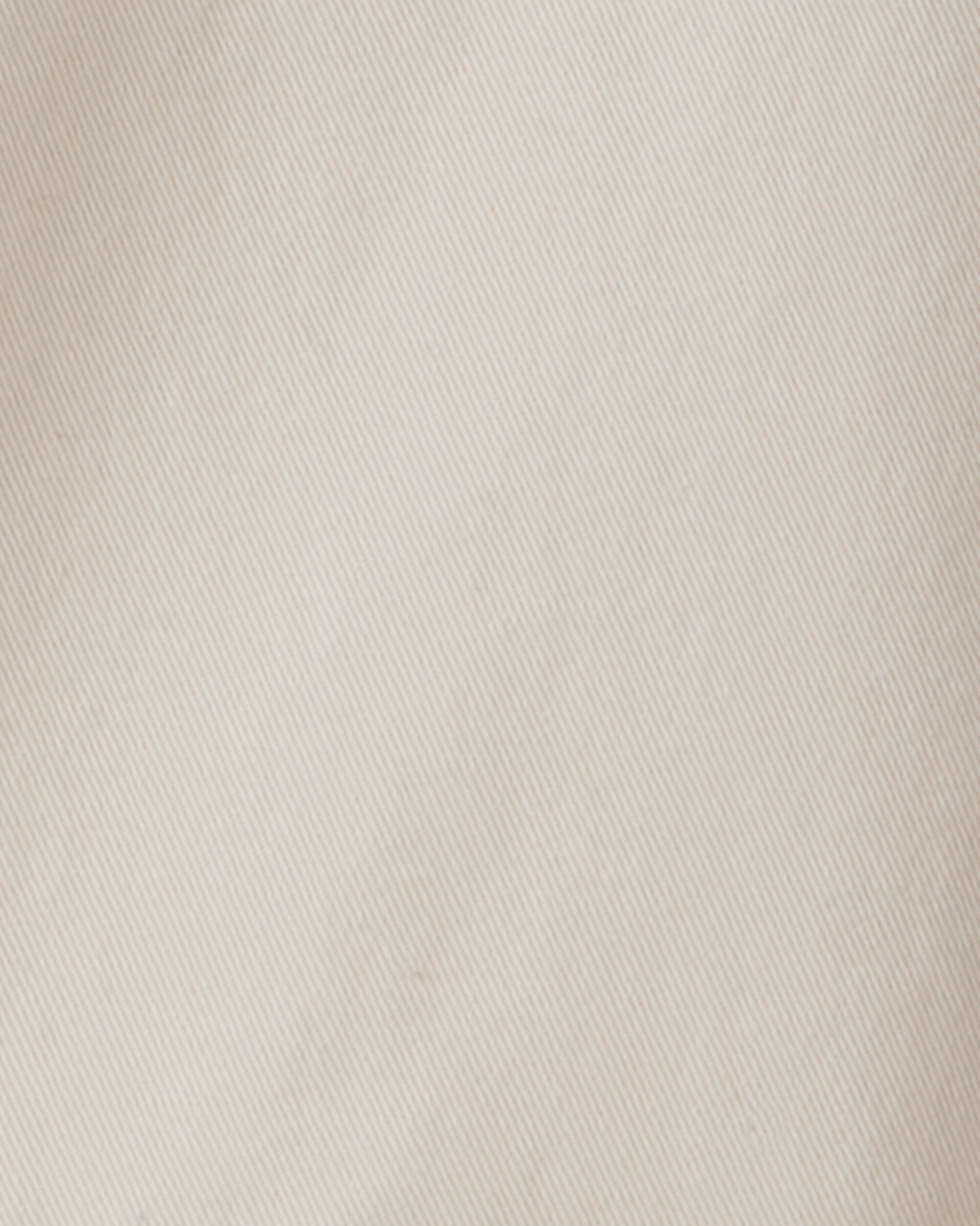 Girls Cotton Wide-Leg Pants - Cream