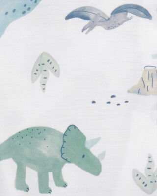 Product image 2 of Toddler 2-Piece Dinosaur Coat-Style Loose Fit Pajamas