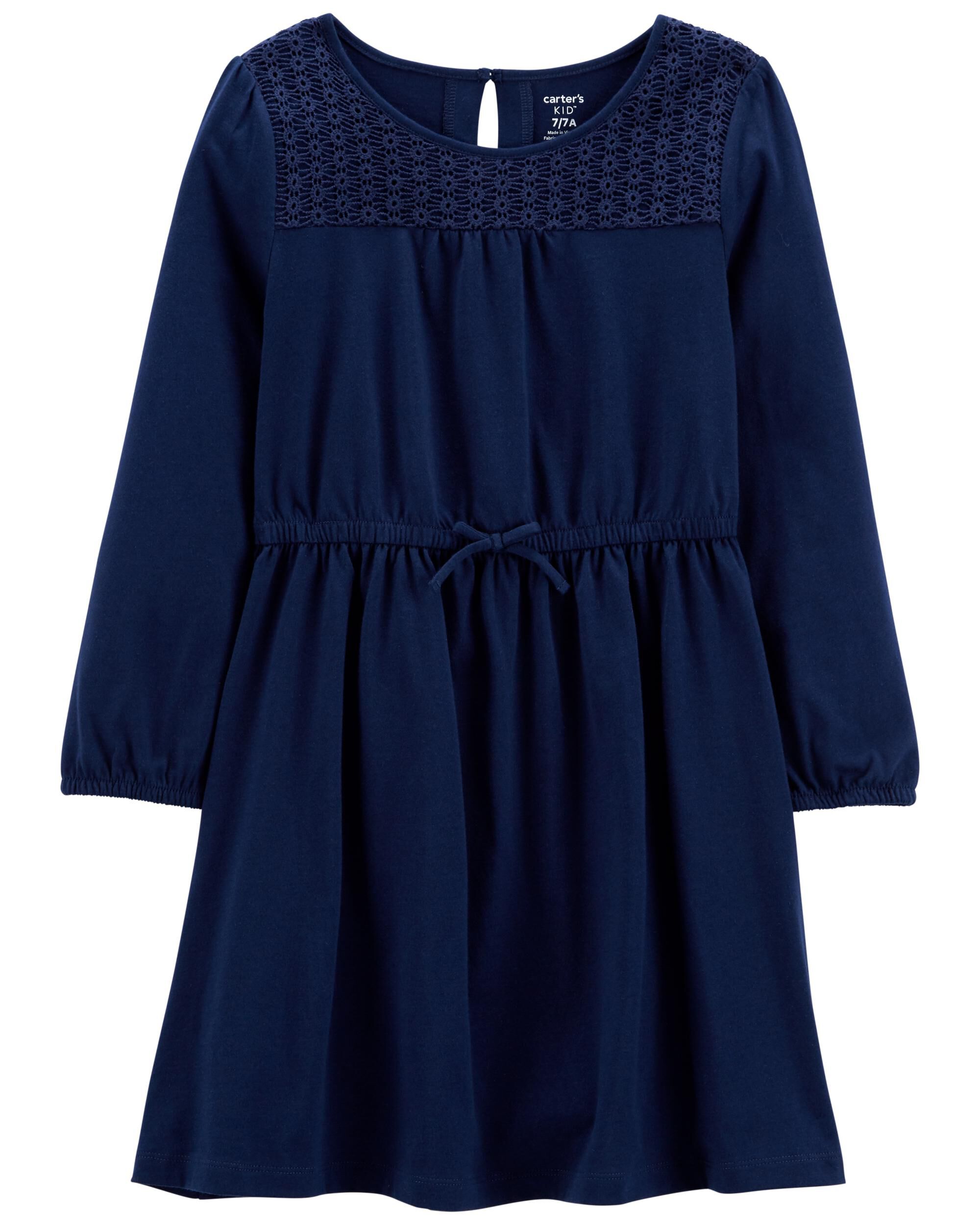 navy jersey dress