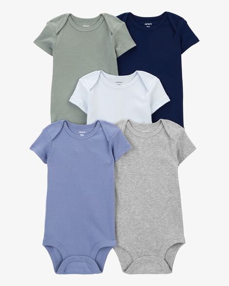 Carter's 5-Pack Lion Short-Sleeve Cotton Bodysuits