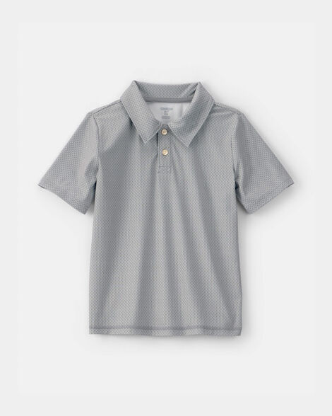 Boys Active Polo Shirt - Grey