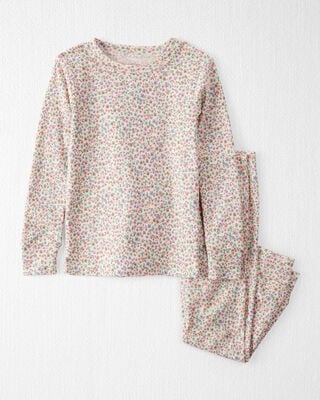 Product image 1 of Toddler Floral Print Organic Cotton 2-Piece Pajamas