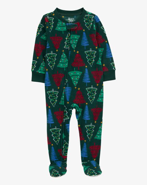 Baby 1-Piece Christmas Tree Fleece Footie Pajamas Carter's