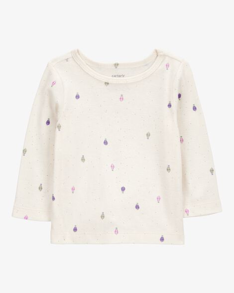  Product image 3 of Baby 2-Piece Long-Sleeve Tee & Coverall Set - Purple