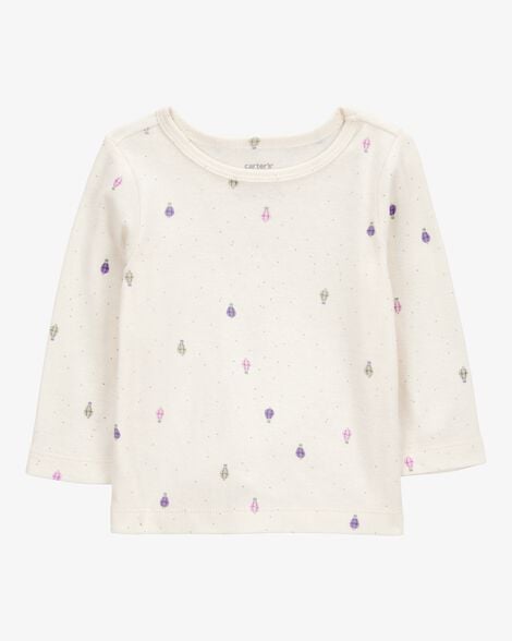 Product image 3 of Baby 2-Piece Long-Sleeve Tee & Coverall Set - Purple
