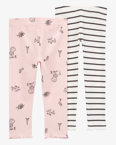  Product image 2 of Baby 2-Pack Printed Leggings Set