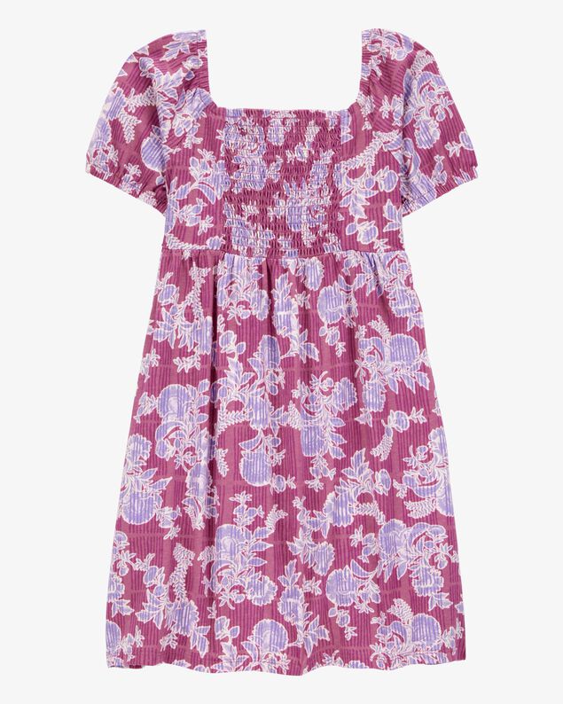 Product image 2 of Kid Smocked Floral Print Dress - Pink