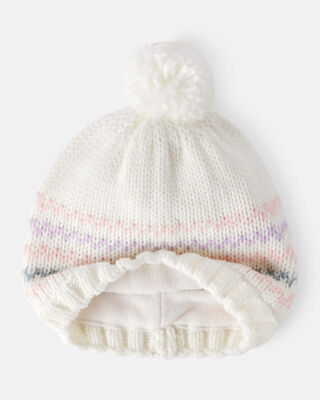 Product image 2 of Baby Girl Winter Hat - White