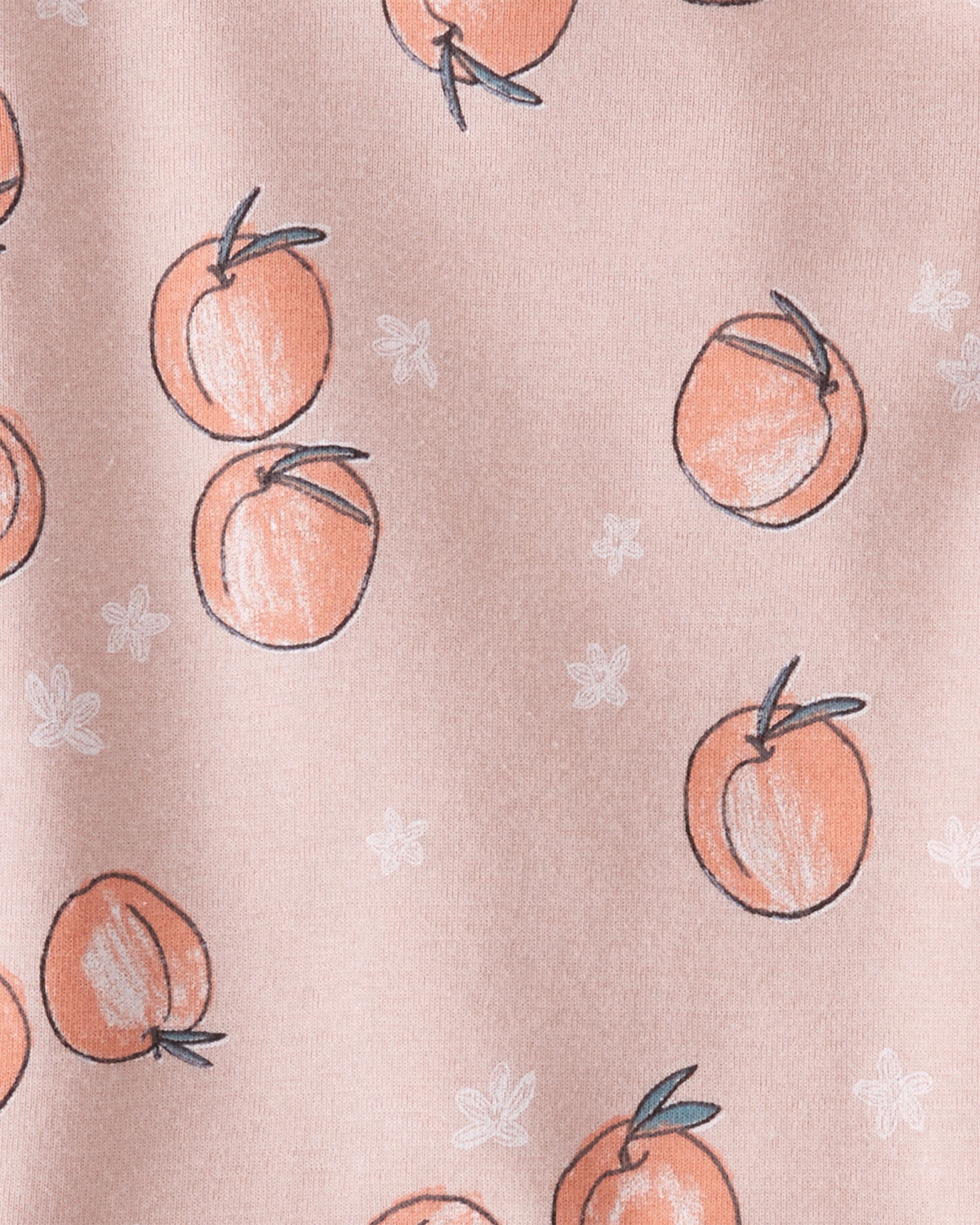 Baby Organic Cotton Pajamas in Peach Print - Little Planet