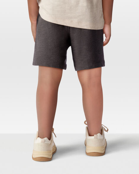 Product image 3 of Toddler Pull-On Cotton-Blend Shorts - Black