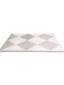 GreyCream - Playspot Geo Foam Floor Tiles, Selected