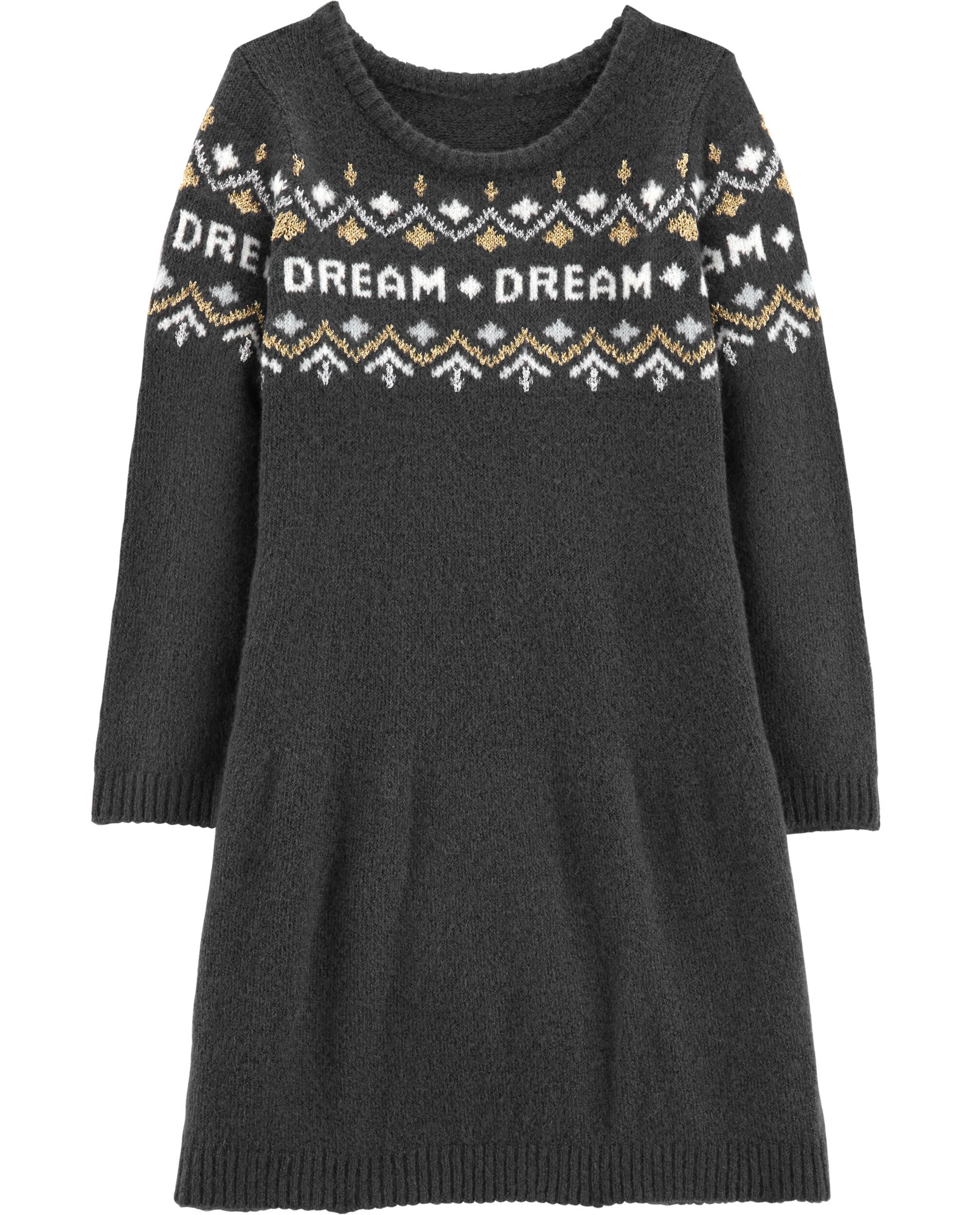 carters holiday sweater dress