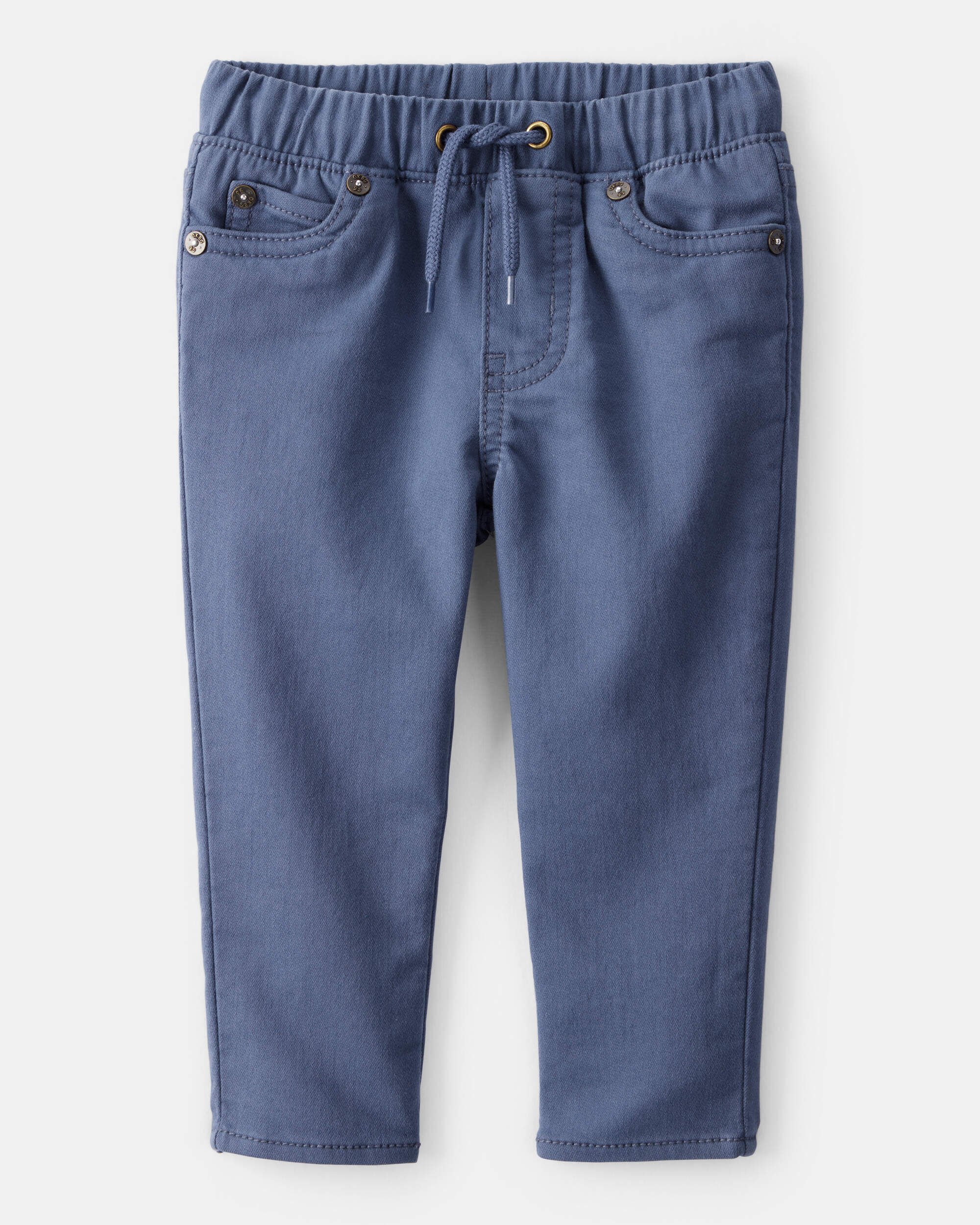 Baby Boy Cotton Pull-On Fashion Pants - Navy