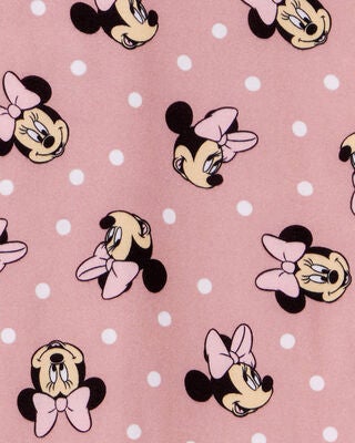Product image 2 of Kid Disney© Minnie Mouse Coat-Style Loose Fit 2-Piece Pajamas - Pink