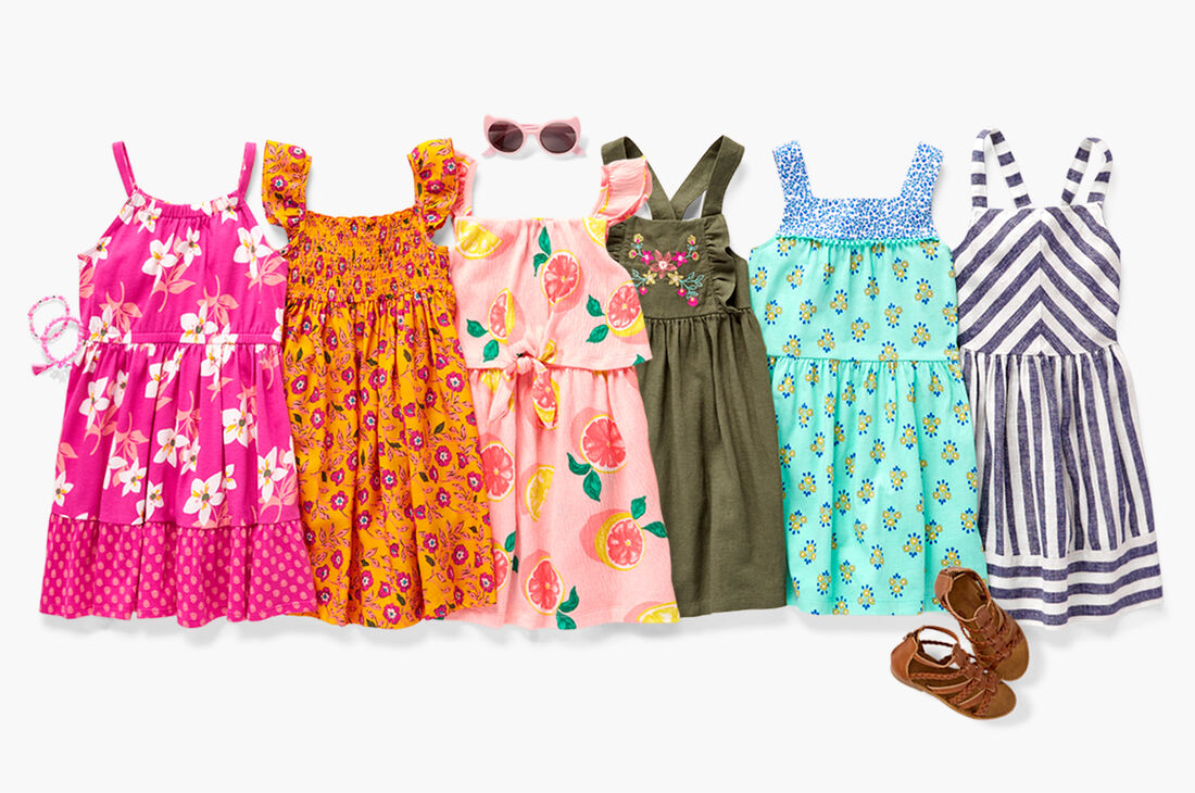 Embroidered Floral Linen Dress Carters Com