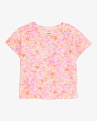 Product image 1 of Kid Floral Short-Sleeve Tee - Pink