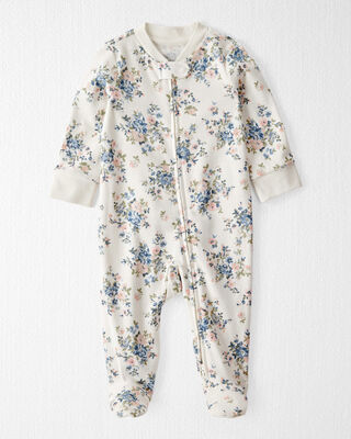 Baby Organic Cotton Coat Style Pajamas