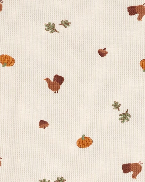 Product image 2 of Kid 2-Piece Thanksgiving Cotton Blend Pajamas