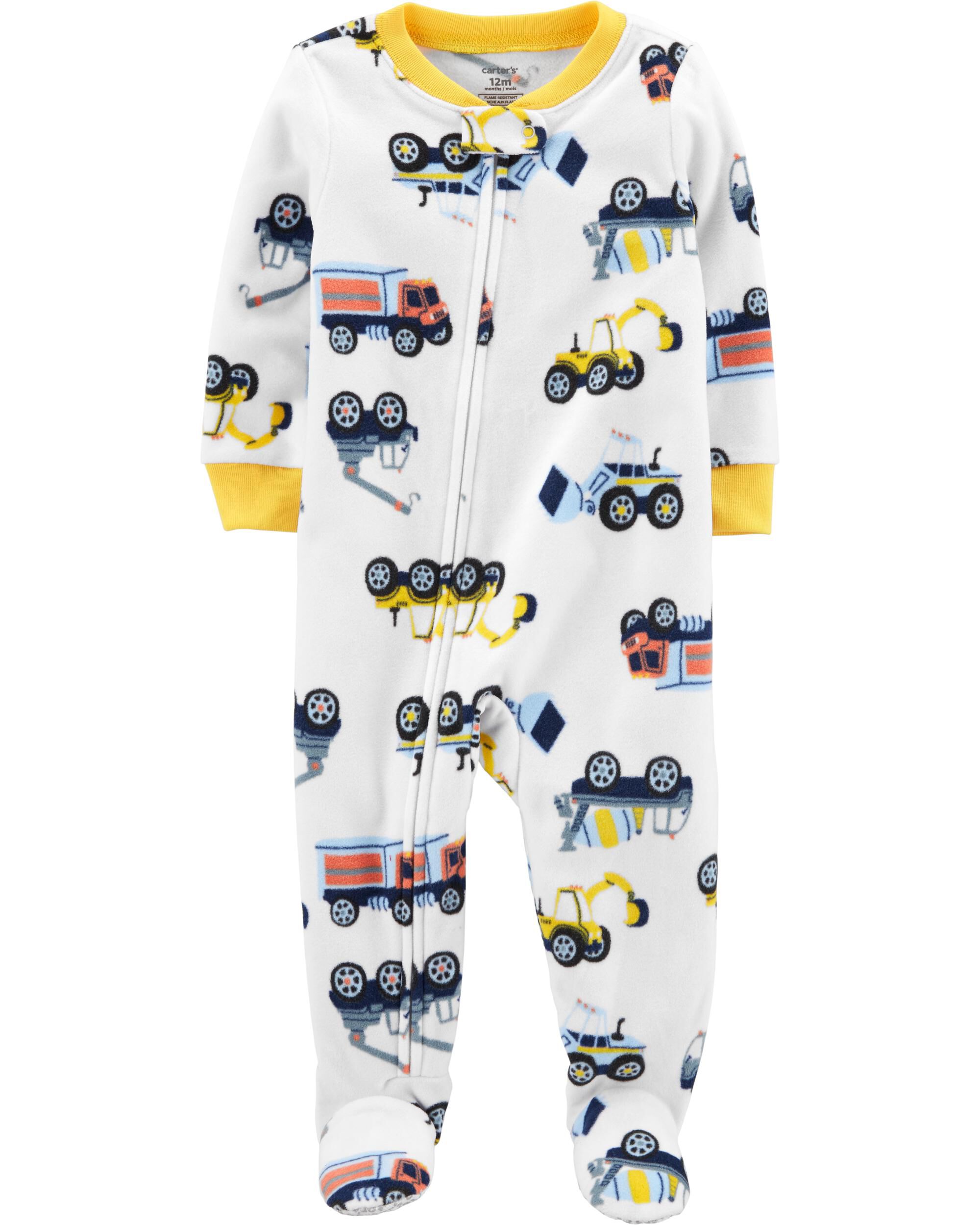 carters fleece footie pajamas