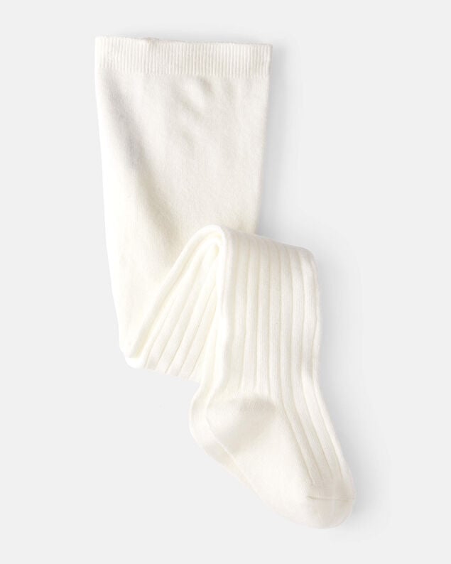 Product image 1 of Toddler Girl Rib Tights - White
