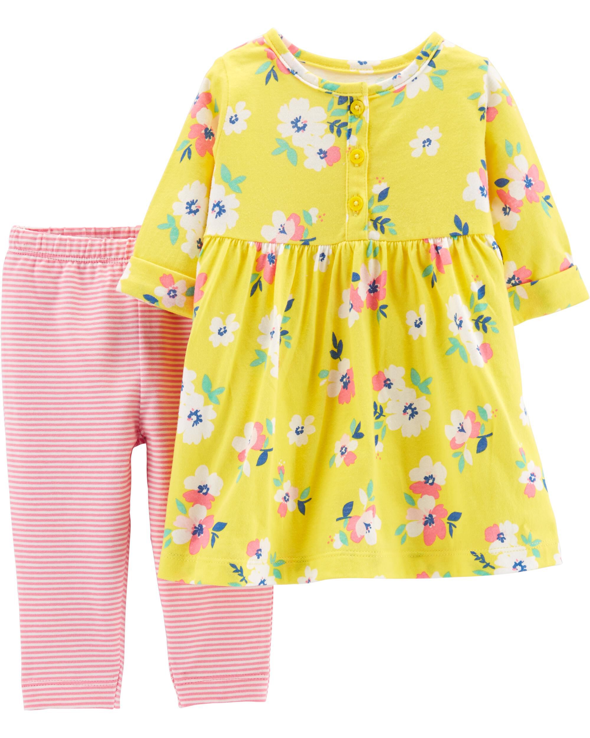 carters yellow floral dress