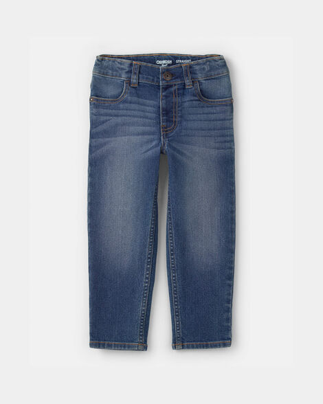 Toddler Neutral Dark Wash Straight-Leg Jeans