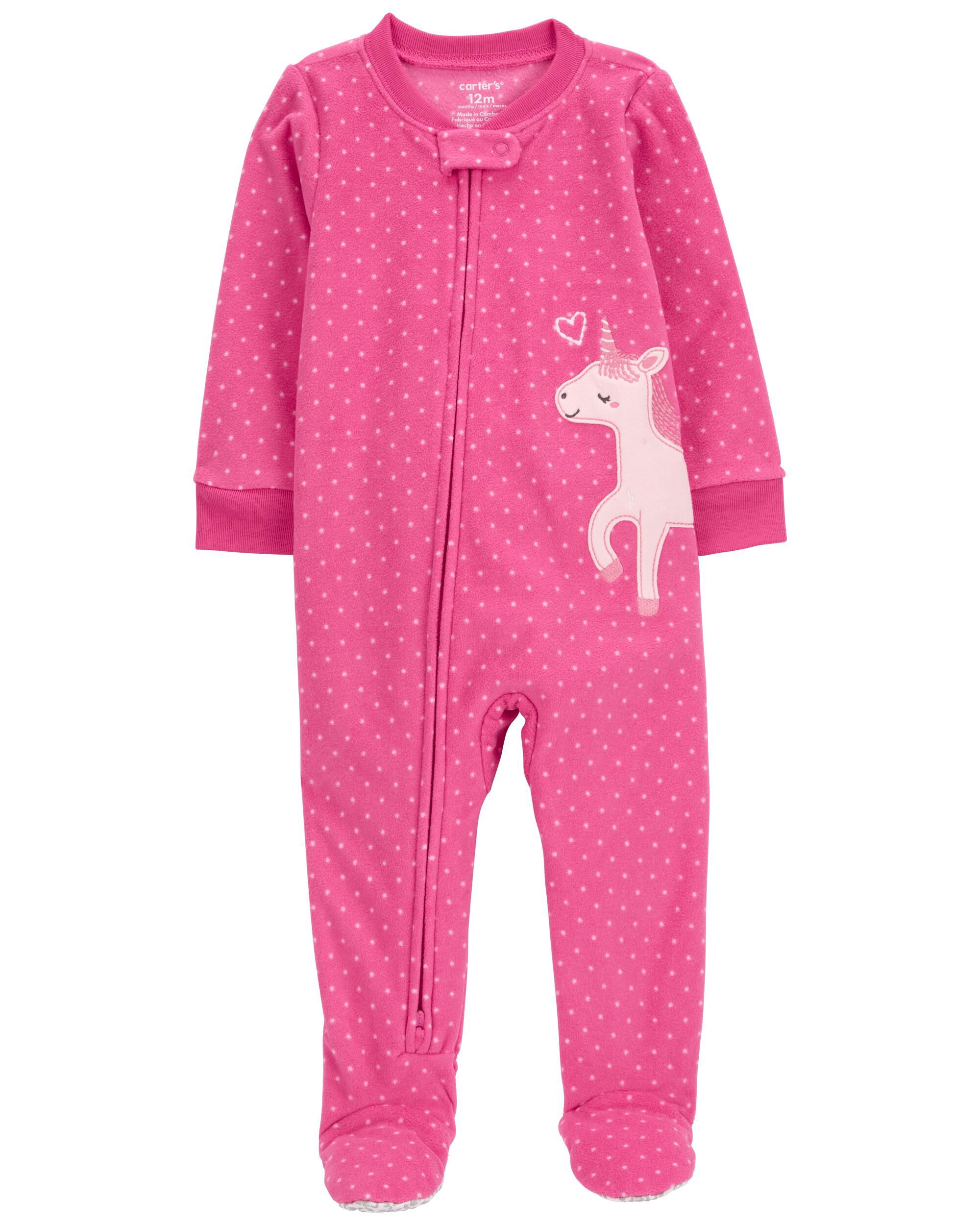 Baby 1 Piece Unicorn Fleece Footie Pajamas Carter s Carter s