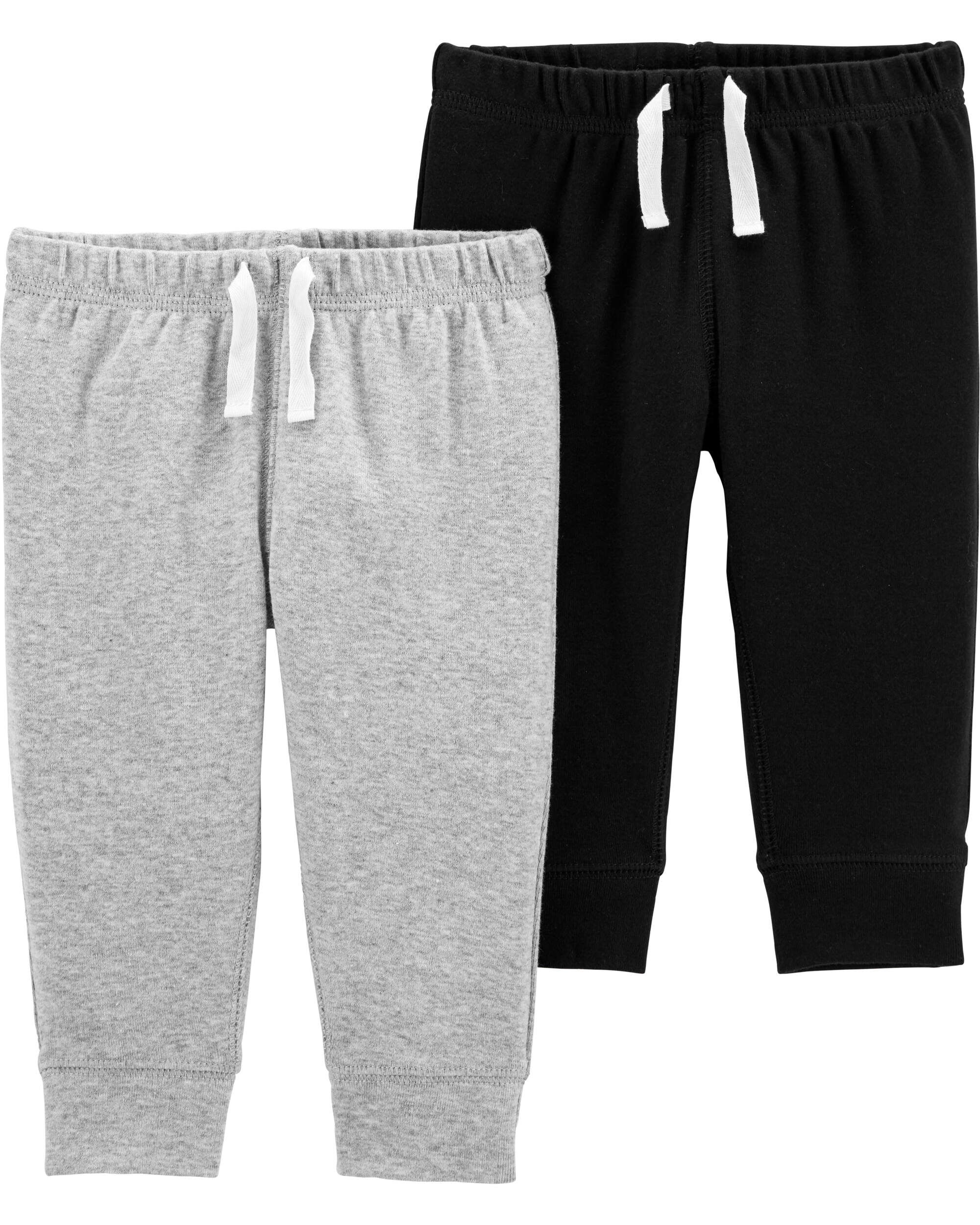 Carters baby boy 2-pack cotton pants 3M GreyBlack 10$