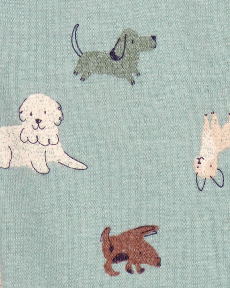  Product image 3 of Baby Boy 1-Piece Dog Print 100% Snug Fit Cotton Footie Pajamas - Blue
