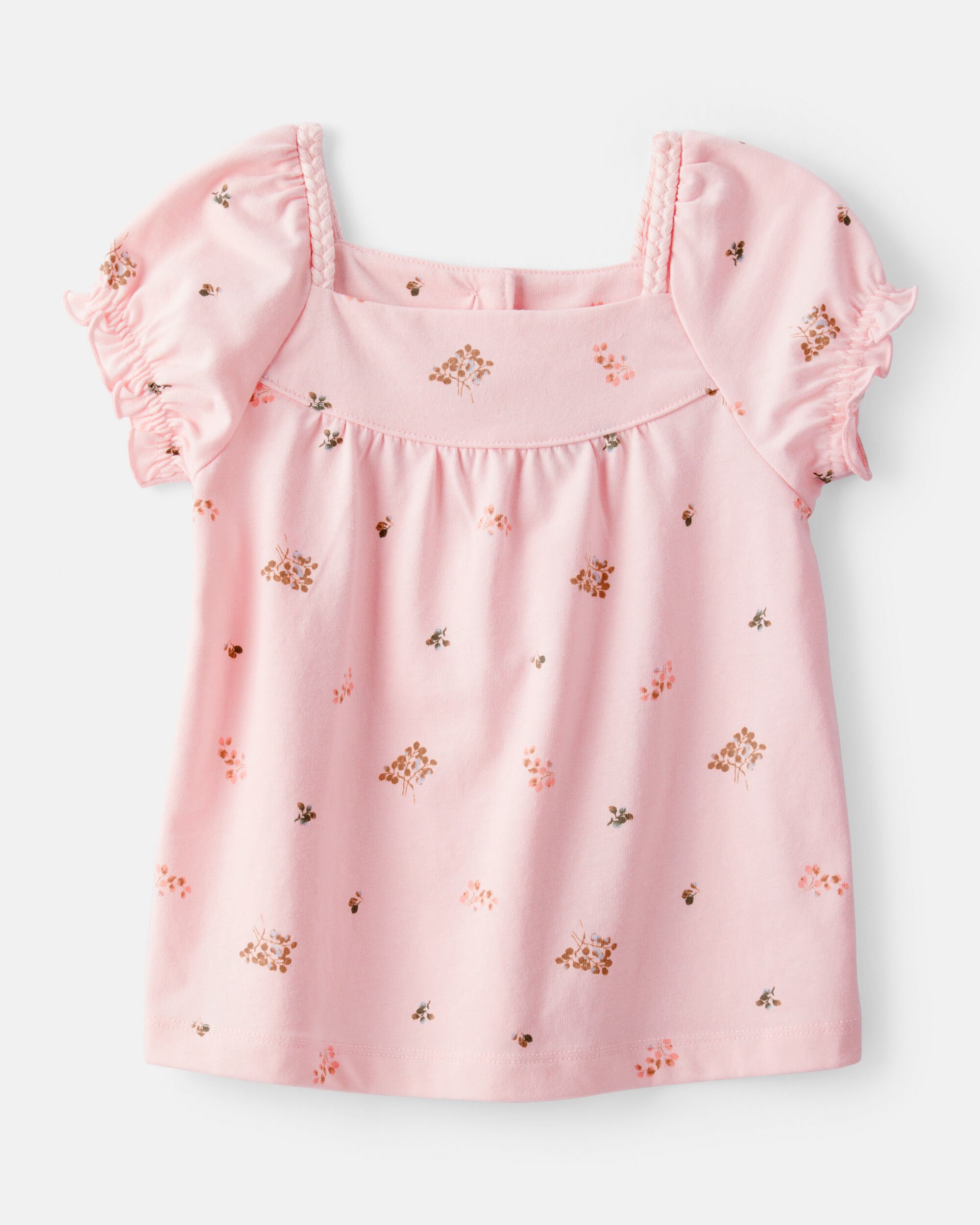 Toddler Girl Floral Short-Sleeve Top - Pink