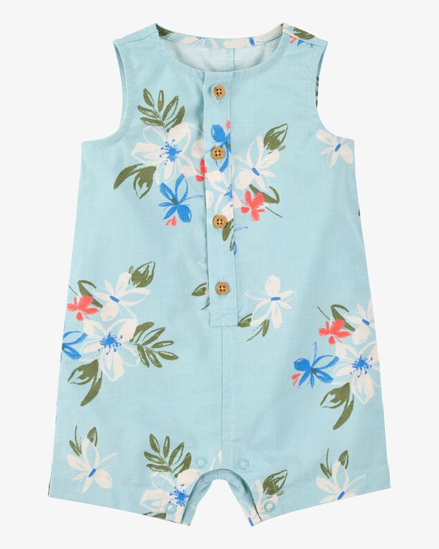 Product image 1 of Baby Tropical Button-Down Romper