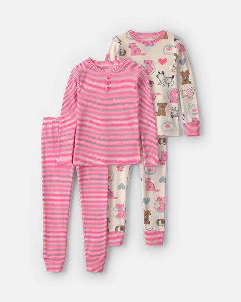 Pink Long Sleeve Pajamas