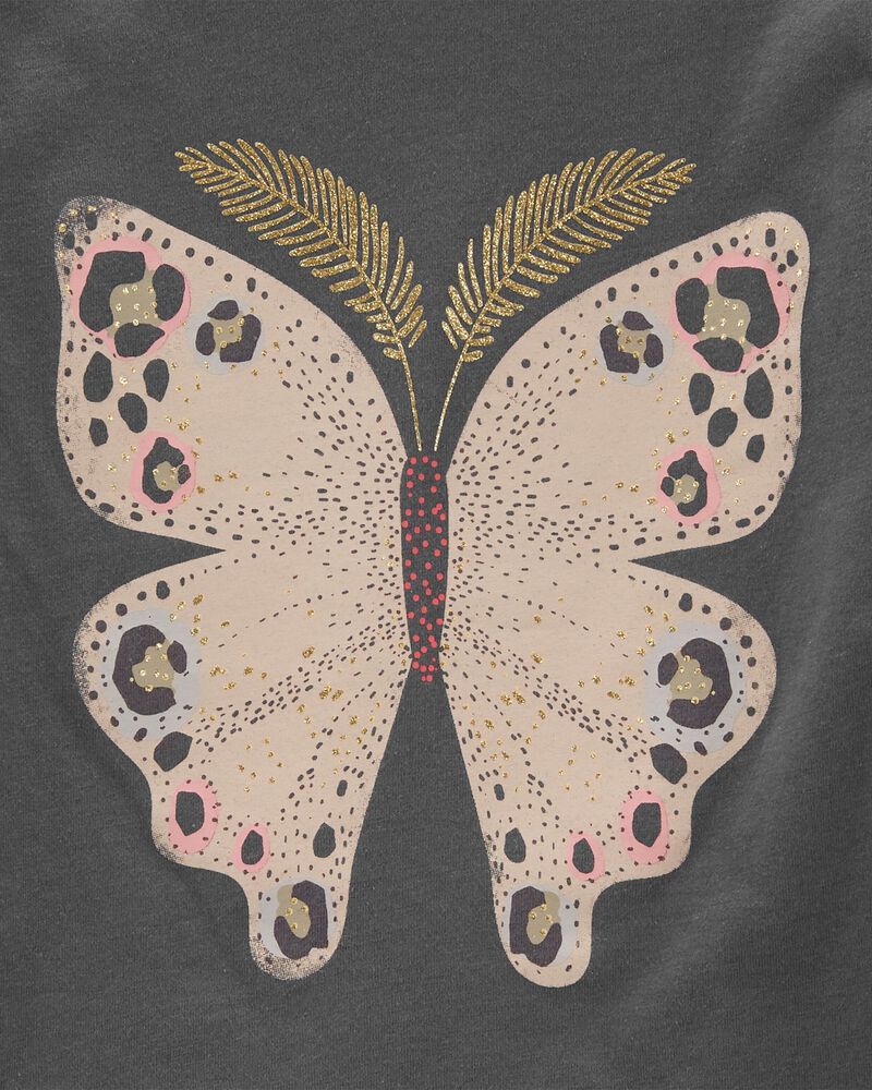 Grey Toddler Butterfly Jersey Tee | carters.com