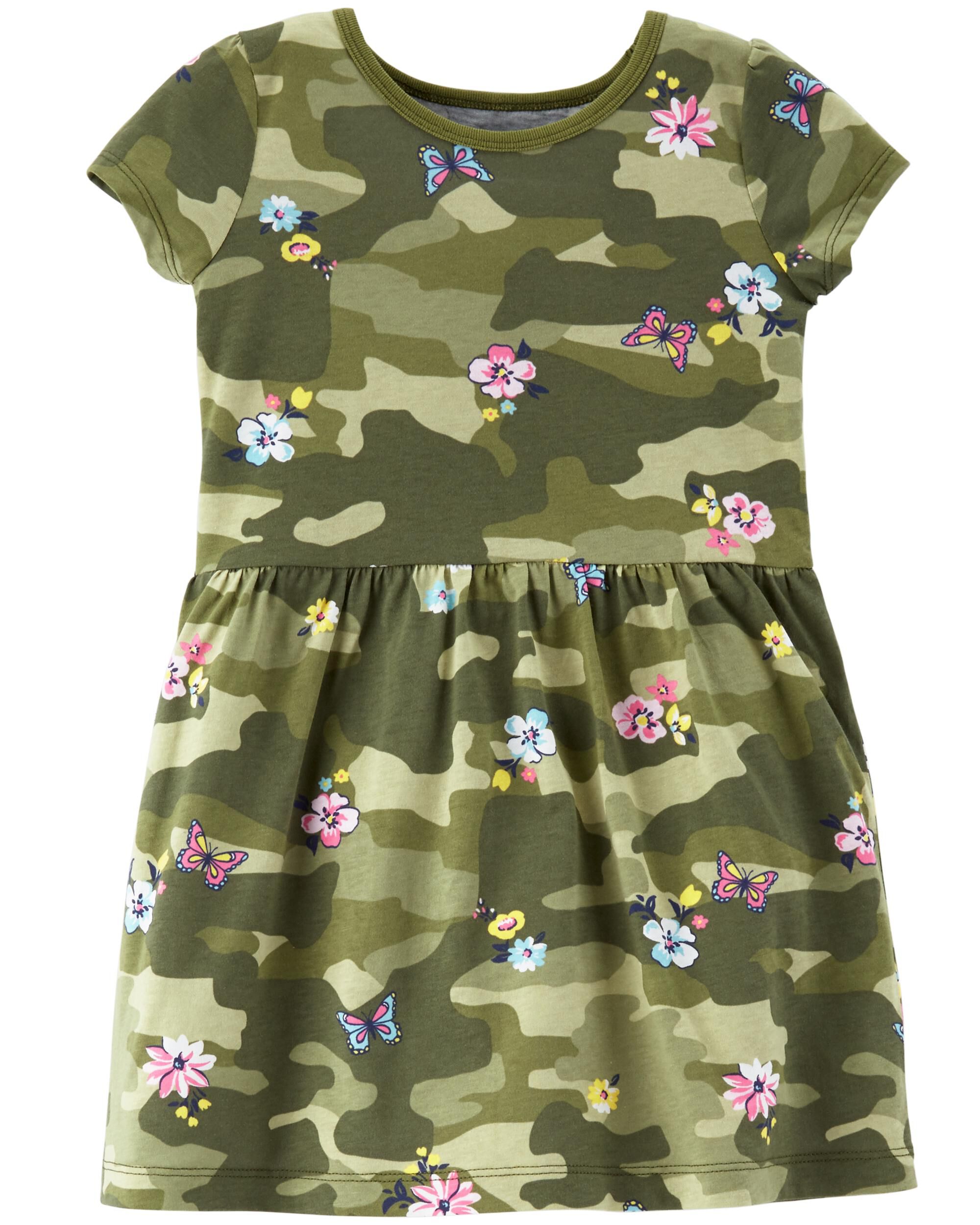 camo jersey dress