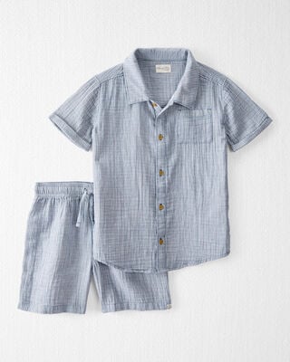 Product image 1 of Kid 2-Piece Organic Cotton Striped Set