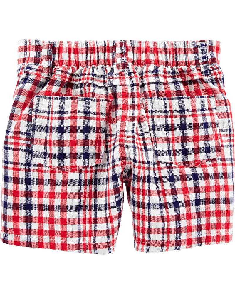 plaid sweat shorts