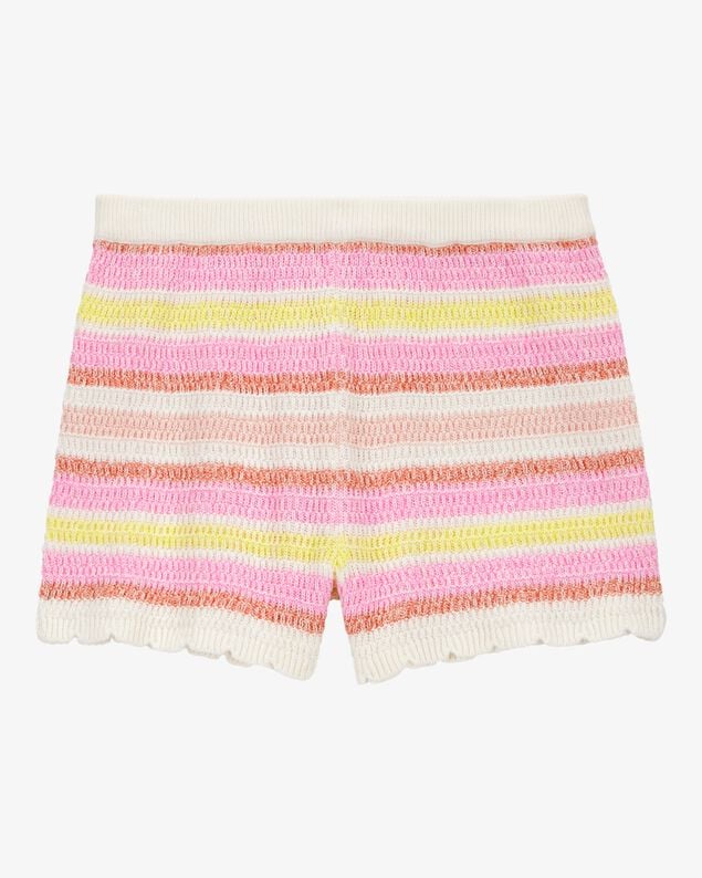 Product image 2 of Kid Striped Crotchet Knit Shorts