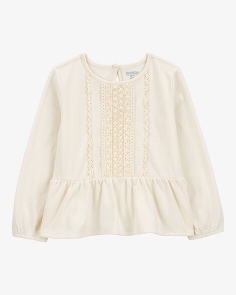  Product image 1 of Toddler Eyelet Peplum Top