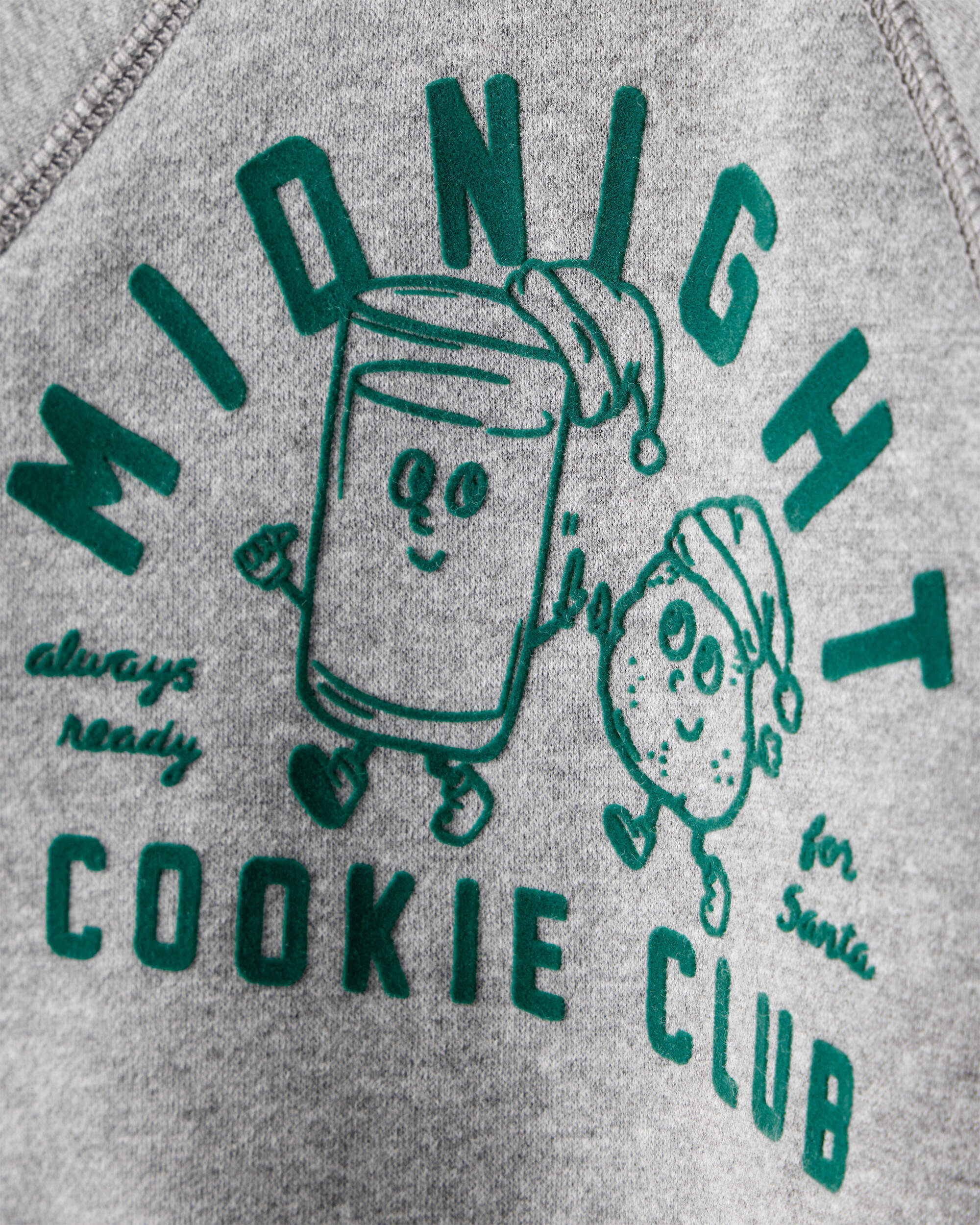 Baby Boy Midnight Cookie Club Long-Sleeve Pullover Sweatshirt - Grey