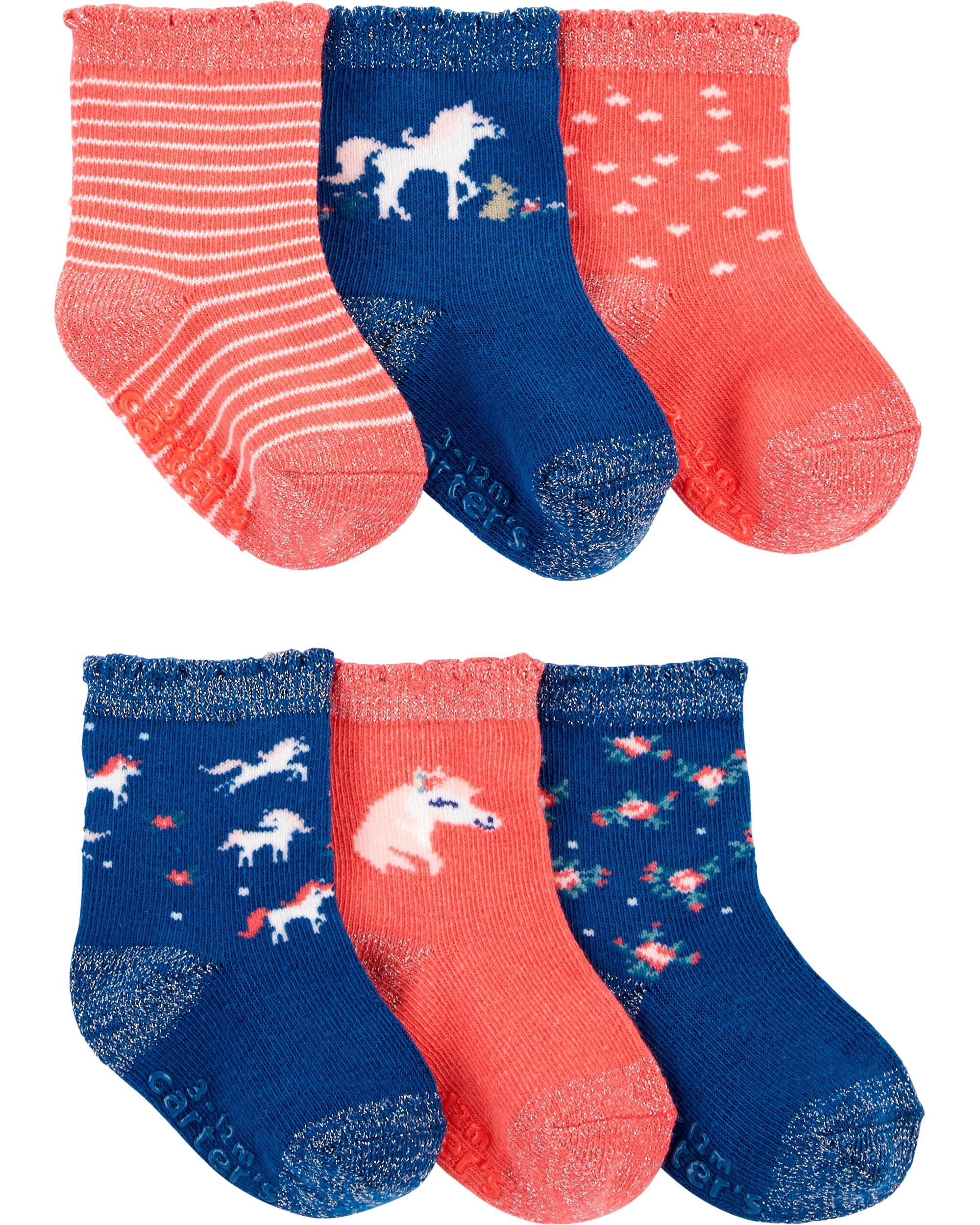 *DOORBUSTER* 6-Pack Unicorn Socks