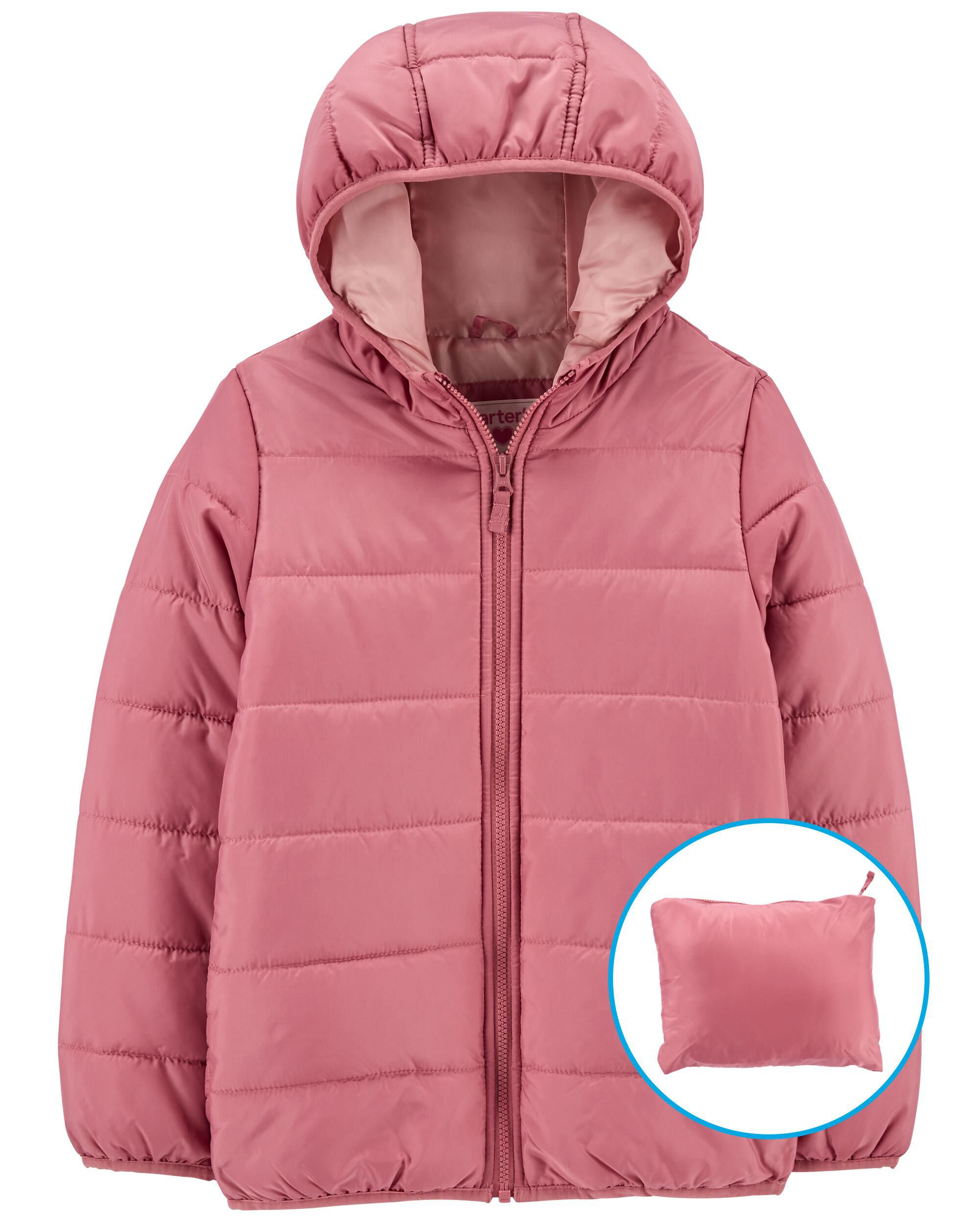 6X, Ditsy Floral Carter's Toddler Girls' Fleece Lined Puffer Jacket Coat 