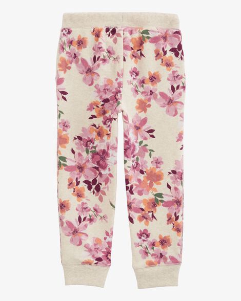  Product image 2 of Toddler Floral Print Fleece Joggers