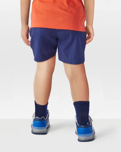  Product image 3 of Toddler Pull-On Poplin Shorts - Navy
