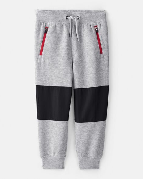 toddler boy fleece joggers - grey