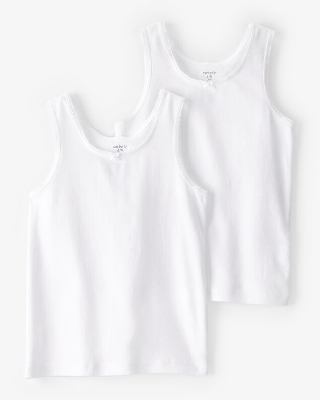 Product image 1 of 2-Pack Bow Accent Cotton Cami Tanks