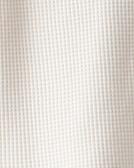 Product image 3 of Toddler Boy Long-Sleeve Waffle Knit Utility Shirt - White