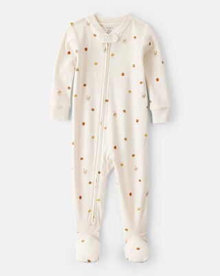 Baby 1-Piece Halloween 100% Snug Fit Cotton Footie Pajamas - Ivory