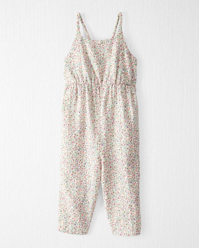 Product image 1 of Toddler Organic Cotton Gauze Floral-Print Jumpsuit